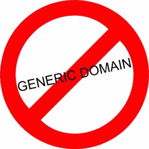 No Generic Domains